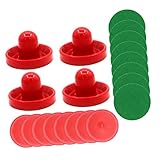 CORHAD Airhockey Pucks Und Schieber Set Hochwertige Kunststoff Airhockey Schieber Und Ersatzpucks Für Tischspiel Ideal Zubehör Für Airhockey Tische 1 Satz