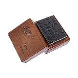KALLORY 1 Satz Siegel Aufkleber Porto Brief Stempelkissen Basteln Benutzerdefinierter Stempel Buchstabenstempel Aus Fondant Zahlen Sammelalbum Liefert Bausatz Alphabet Nummer Brown Gummi