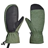 Zeiwohndc Skihandschuhe Atmungsaktive Snowboard Handschuhe Wasserabweisende Ski Fäustlinge Handschuhe Snowboard Fäustlinge Winterhandschuhe
