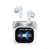 Kompakte, kabellose Ohrhörer mit Geräuschisolierung und Touchscreen-Steuerung für einen aktiven Lebensstil (weiß)