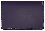 Scheckbuchhülle aus Leder, Dunkelviolett