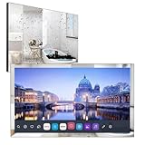 Soulaca 32 Zoll 4K UHD Smart TV für Badezimmer,Digital/Analog-Tuner, Mirror Panel, Magic Remote, wasserdicht, Netflix, integrierte Lautsprecher,2023 Modell