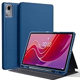 EasyAcc Hülle Book Cover für Lenovo Tab M11 TB330 2024 mit Stifhalter, Dünn Folio Ständer Tablet Schutzhülle, Multi-Winkel Betrachtung, Meeresblau