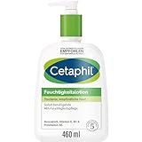 CETAPHIL Feuchtigkeitslotion, 460ml, Für trockene, empfindliche Haut, Sorgt für ein geschmeidiges Hautgefühl und bis zu 48h lang anhaltende Feuchtigkeit, Klinisch getestet bei empfindlicher Haut