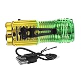 KOMBIUDA Mini-taschenlampe Kleine Tragbare Taschenlampe Wiederaufladbare Led-taschenlampe Outdoor-led-taschenlampe Tragbare Camping-taschenlampe Daumentaschenlampe Notfall-taschenlampe Abs