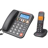 Zxfdsfdbnm Schnurgebundenes Easy Dials Telefonset Mit 28 Lautstärkeverstärkung Und Anrufbeantwortung Für Alle Benutzer
