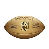 Wilson American Football NFL DUKE METALLIC EDITION, Mischleder, Offizielle Größe, Gold, WTF1826XB