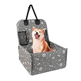 Hundeautositz Tragetasche, Welpenautositz, wasserdichter Hundetransportsitz, verstellbarer Gurt, Haustiersitz, verstellbarer Gurt, Reisesitz