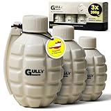 Gully Granate - 3-er Set Rohrreiniger Extrem Stark - Einfache Handhabung und klare Dosierungsempfehlung - Power Active Rohrreiniger Pulver, Profi- Abflussreiniger Waschbecken, Küche, Dusche & WC