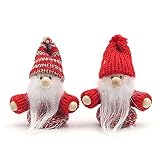 Weihnachtsbaumschmuck-Set, 2 kleine Puppen, Innendekoration, für Weihnachten, Feiertage, Neujahr