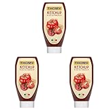 THOMY Tomaten-Ketchup in der praktischen Squeeze-Flasche, hoher Tomatenanteil, 3er Pack (1 x 500ml)