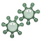 Koziol SUNNY Flaschenöffner 2er-Set | für Verschlüsse aus Kunststoff | Drehverschlussöffner | bruchfester Kunststoff, spülmaschinengeeignet | ideal für Kinder & Senioren (transparent eucalyptus green)