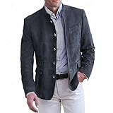 SOOUICKER Sakko Herren Sportlich Modern Jackett Vintage Blazer Casual Übergangsjacke Business Kurzmantel Elegant Bomberjacke Winter Anzugjacke Outdoor