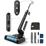 Vozascly W12SE Wireless Staubsauger und Bodenreiniger, Nass- und Trockensauger, Selbstreinigung, 45-minütige Akkuladung, Anti-Haarverwirbelung, Elektrolytische Desinfektion, 1,15-Liter-Doppelbehälter