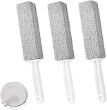 luckaide Bimsstein WC, 3 Stück Bimsstein Toilettenreiniger Cleaning Block WC Klo Reiniger bei hartnäckigem Urinstein & Kalk für effektive Reinigung Pumice Stone Toilet Reinigungsstein