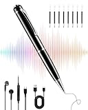 Digitales Diktiergerät 64GB, Aufnahmegerät mit 768 Stunden Kapazität, Voice Recorder Pen mit Rauschunterdrückung, EIN-Knopf-Aufnahme, Zeitstempel, USB & MP3 Funktion, Sprachaufzeichnung für Meetings