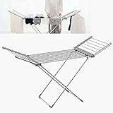 XIGOUZIQU Winged Electric Heated Clothes Airer Dryer,Drying Rack, Home Horse Rack Fast Laundry Drying Folding, for Easy Storage Dry Saves Energy