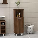 Rantry Badschrank Braun Eiche 30x30x95 cm Holzwerkstoff Badschrank Badmöbel Waschraumschrank Waschraumschrank Waschtischaufbewahrung für Badezimmer 1442