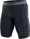 EVOC CRASH PANTS BIKE, Radlerhose (Hüftprotektoren, ELASTIC INTERFACE Sitzpolster, recyceltes Mipan Nylon, inkl. geruchshemmender Technologien, maschinenwaschbar, Größe: M), Schwarz