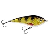 Westin Swim Glidebait - Jerkbait, Farbe:Real Perch, Länge/Gewicht/Schwimmverhalten:12cm / 53g / suspending