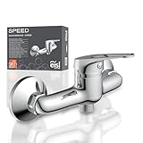 EISL NI168SCR SPEED Duscharmatur, Badarmatur mit Einhebelmischer, problemloser Anschluss an Standard-Brauseschlauch, Mischbatterie, Brausebatterie, Chrom
