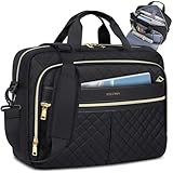 IGOLUMON Laptoptasche Damen 17,3 Zoll Aktentasche Wasserdichte Laptop Notebook Tasche Arbeitstasche Business Taschen Schultertasche Umhängetasche