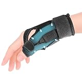 JLFDLLYYZQ Daumenbandage Rechts und Links, Verstellbare Daumenschiene, Daumenorthese für Arthritis, CMC-Gelenkverletzungen, Sehnenscheidenentzündung Bandage Unisex(Schwarz)
