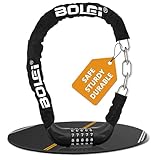 BOLEi Fahrradschloss Zahlenschloss mit 5-Stellig Zahlencode,Fahrradschloss mit Gehärtete Stahlkettenglieder,Kettenschloss Fahrrad,Anti-Diebstahl Fahrradschlösser für Fahrrad,E-Bike,Tür,Zaun,Grill