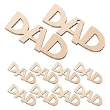 PLAFOPE 30 Stück Teiliges Holz-diy-bastelset mit Buchstabenanhängern für Vatertag Unlackierte Holzanhänger zum Bemalen Personalisierbare Schlüsselanhänger und Dekorationen für Familie
