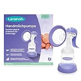 Lansinoh Handmilchpumpe - manuelle Milchpumpe für sanftes und effektives Abpumpen