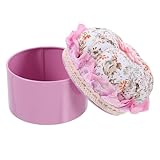 HAPINARY Nadelkissen Nähnadelbox mit Stoffbezug und Weißblech Praktische Aufbewahrung für Nadeln und Fäden Geeignet für Heim und Büro Näharbeiten