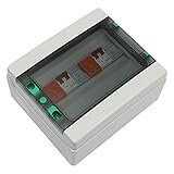 Solaranschlusskasten Solar Combiner Box Wasserdichtes Gehäuse Überspannungsschutz Blitzschutz für Solarpanels DC 500 V