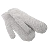 Hohopeti Warme Gefütterte Strickhandschuhe für Erwachsene Winddicht und Isoliert Unisex Outdoor-handschuhe für Kalte Winter Extra und Komfortabel für Alltag und Aktivitäten
