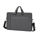 Computer-Tragetasche, Handtasche für 13-15,6 Zoll (33 - 39,6 cm) Laptops, Notebooks, schützende Tragetasche, Business-Taschen, Grau: 33 cm