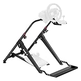 huzaro Speed 4.0 | Lenkradständer für Logitech Thrustmaster Fanatec | Racing Cockpit mit Halterung für Pedale & Shifter | Kompatibel mit PC PS5 Xbox | Höhenverstellbar & Klappbar