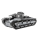 LIKLIKLINK Technik Panzer Modellbausatz, 673 Teile Neubaufahrzeug Panzer Bausteine, Technologie Militär Tank Klemmbausteine Bausatz, WW2 Tank Modell Spielzeug Geschenk für Erwachsene