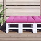 Qnhdfrt Palettenkissen Outdoor Sitzkissen Rosa 120x80x12 cm Bequem und Langlebig für Gartenmöbel, Sofa und Balkon mit Wassereigenschaften