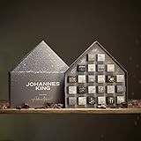 Johannes King® Premium Adventskalender Schokolade (2022) vom Sternekoch - Edler Adventskalender für Erwachsene & Kinder mit 24 leckeren Süßigkeiten - Schöner Adventskalender für Männer und Frauen
