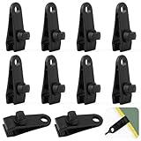 10 Stück Planenspanner Tarp Clips Zeltplanen Planenclips Kunststoff Planenbefestigung Camping Zelt Clip Zeltklammern Planenhalter Einstellbar Befestigungsclips für Planen,Markisen,Zelte,Vordächer