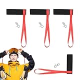 Handschuhe mit Handgelenkriemen – bequeme Handgelenkstütze, zuverlässige Skihandschuhgurte | unverzichtbares Skizubehör mit Sicherheit und Komfort, Outdoor-Aktivitätsgurte für eine ordentliche