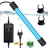 BORDEAG Aquarium UV Sterilisator Licht 9W Aquarium Sterilisator Licht, UV-Tauchleuchte Lampen Bakterien Tötung UV Sterilisator Lampe Mit Timer Für Aquarium Zur Unterwasser-Sterilisation