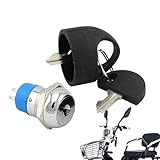 Ersatzschlüssel für Roller, Ersatzteile für Elektroroller, sicheres Schloss aus Zinklegierung für Stadtverkehr