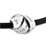 Herrenkette Leder Gravur 925 Silber Anhänger Männerschmuck Kette Koordinatenschmuck Männerkette personalisiert Namenskette Herren | HANDMADE IN GERMANY