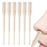 Nasenhaartrimmer, 2025 Nasierer Nasenhaarschneider Ohrhaarschneider für Herren Frauen, Manueller Rotierender 2-in-1-Nasenhaarreiniger und -trimmer, Doppelkopf Nasenhaartrimmer (6 Pcs)