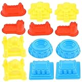 HONITANO 30stücke Sandburgformen Für Junge Mädchen Stabile Kunststoffformen Zum Bauen Von Für Strand Und Outdoor-Spiel