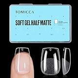 TOMICCA Ballerina Nageltips 510 Stück Falsche Nagelspitzen Ultra Kurze Coffin Nägel Tips für Nagelverlängerung und Nail Art DIY Nagelstudio zu Hause 15 Größen Künstliche Gel Nail Tips