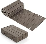 FANTASK 242 x 43 Grau Rollweg Outdoor, HDPE Wetterfest ausrollbarer Gartenweg für Hochzeit, Party, Garten