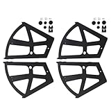Oytrui Schuhschrank-Scharnier, 4 Stück, Flip-Plattenrahmen, Drehgestell, Zubehör für Schuhschrank, Schuhregal, mit Installationszubehör, Dickes ABS-Material, Robust, Rostfrei