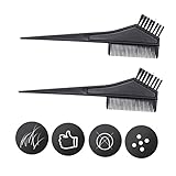 AUTSUPPL 50 Stück Haarschneidekamm hair color haarschmuck Haarfärbemittelbürste hair salon Haarstyling-Zubehör Doppelseitige Haarfärbebürste werkzeug Friseurkamm Haarschneider Trimmer Black