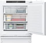 Siemens GU21NADE0 iQ500 Smarter Einbau-Gefrierschrank, Flachscharnier mit Softeinzug, 82 x 59,8 cm, 85 L Gefrieren, noFrost – nie wieder abtauen, freshSense - konstante Innentemperatur